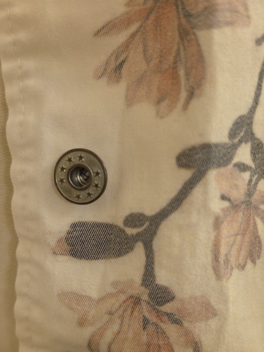 Made in Italy White Floral Botanical Military Jacket Blazer - Picture 7 of 15